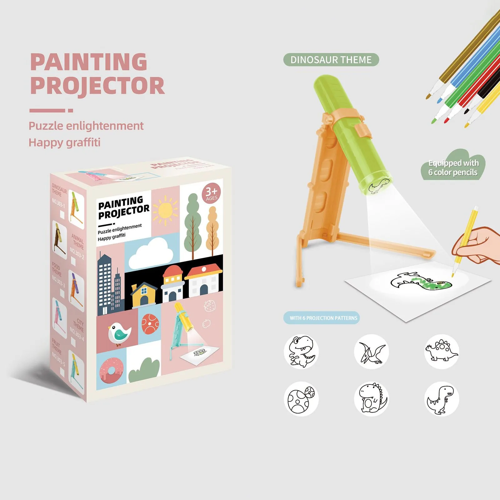 Simple Drawing Graffiti Projector Creative Fun Early Childhood Education Learning Painting Art Set For Kids Children Toys Gift
Simple Drawing Graffiti Projector Creative Fun Early Childhood Education Learning Painting Art Set For Kids Children Toys Gift