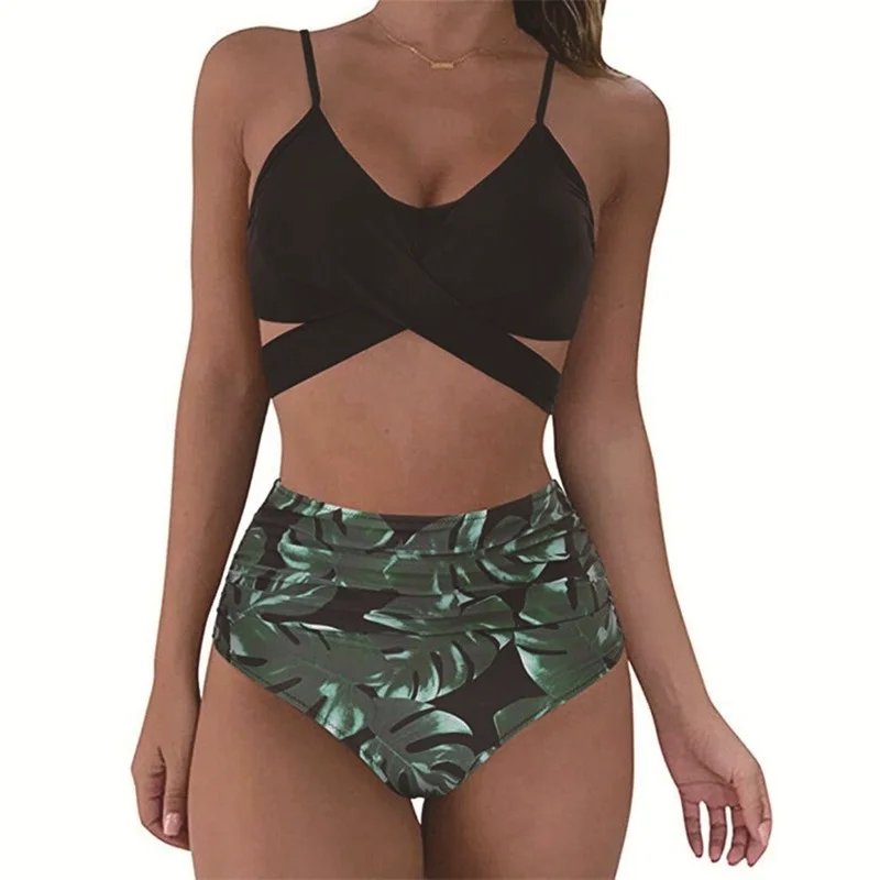 2021 Sexy Bikini Set Women Print Bikini Bandage Bathing Suit 2 piece set women High waist cross leopard split Swimsuit Beachwear
2021 Sexy Bikini Set Women Print Bikini Bandage Bathing Suit 2 piece set women High waist cross leopard split Swimsuit Beachwear