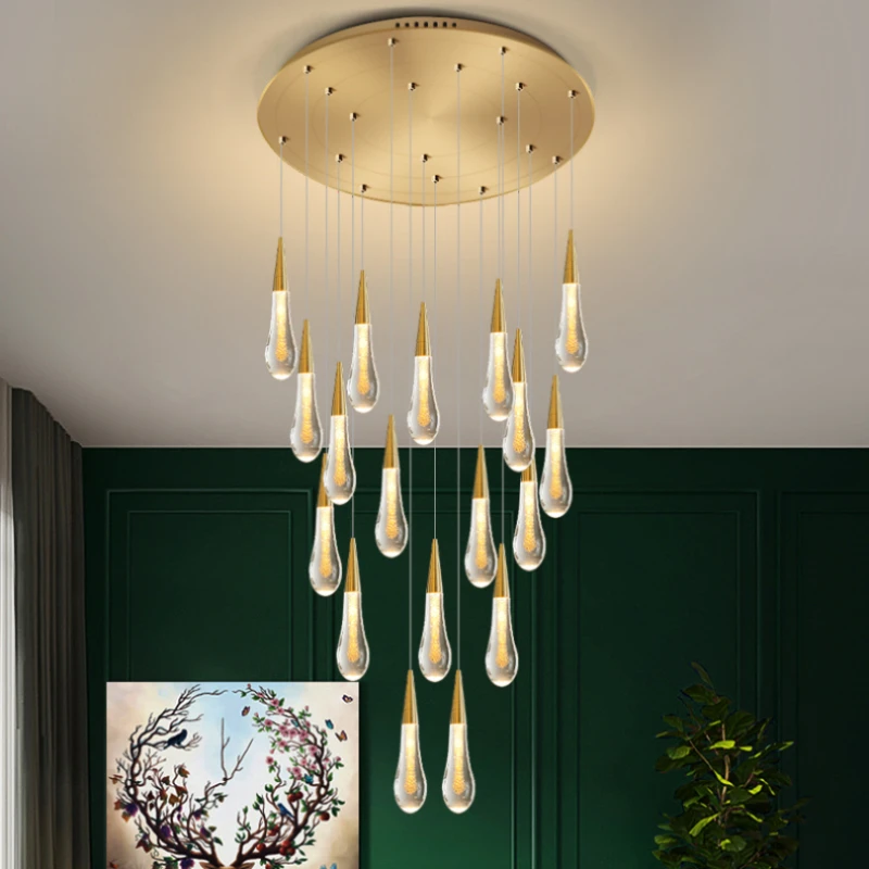 Cyrstal Luxury Pendant Lights Gold Plating Kitchen Hall Hanging Light Fixture Restaurant Bedroom Bedside Water Pendant Lamp
Cyrstal Luxury Pendant Lights Gold Plating Kitchen Hall Hanging Light Fixture Restaurant Bedroom Bedside Water Pendant Lamp