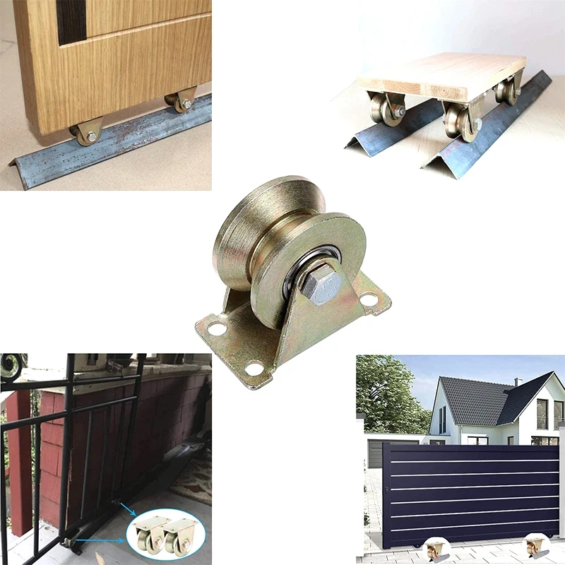 2Pcs 2 inch V-Groove Wheel Heavy Rigid Caster Sliding Door Roller For Sliding Door Industrial MachinesWire Rope Rail
2Pcs 2 inch V-Groove Wheel Heavy Rigid Caster Sliding Door Roller For Sliding Door Industrial MachinesWire Rope Rail