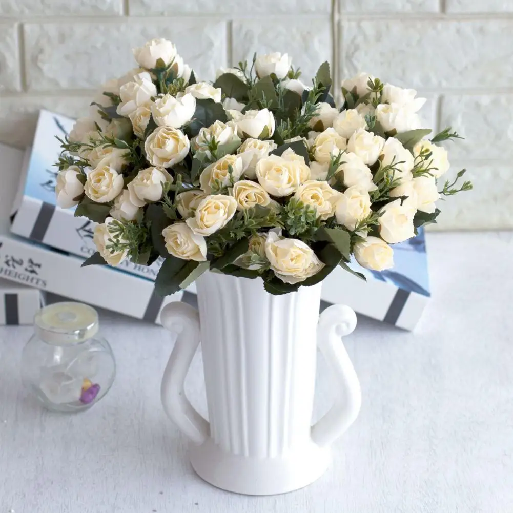 Artificial Flower Eco-friendly Anti-fade Simulation Rose Flower Wedding Home Furnishings European Retro Garden Craft Fake Flower
Artificial Flower Eco-friendly Anti-fade Simulation Rose Flower Wedding Home Furnishings European Retro Garden Craft Fake Flower