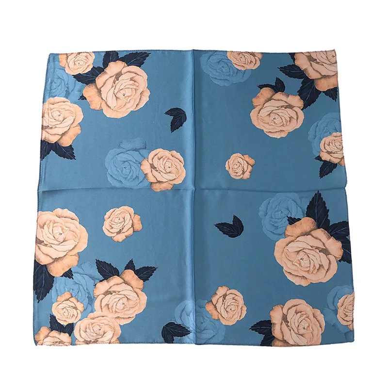 2020 Women 100% Silk Scarf Square Neck Hair Scarves Foulard Shawls And Wraps Bandana Neckerchief Headband Hijab 53*53cm Brand
2020 Women 100% Silk Scarf Square Neck Hair Scarves Foulard Shawls And Wraps Bandana Neckerchief Headband Hijab 53*53cm Brand