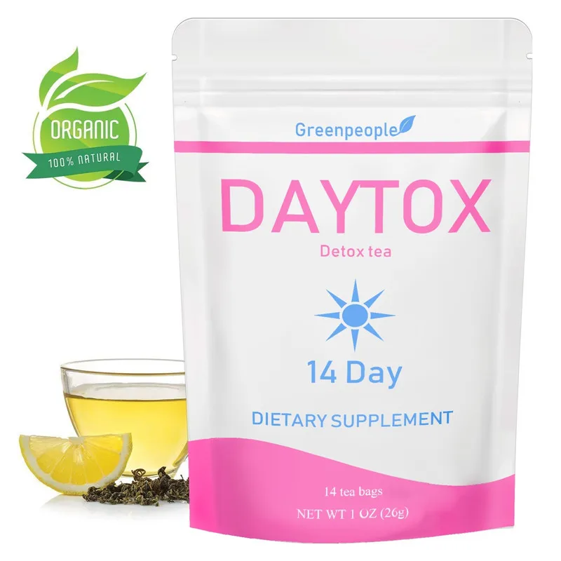 Чай Detox Green People, 14 дней, дневной чай, эффективная горелка для жира,...