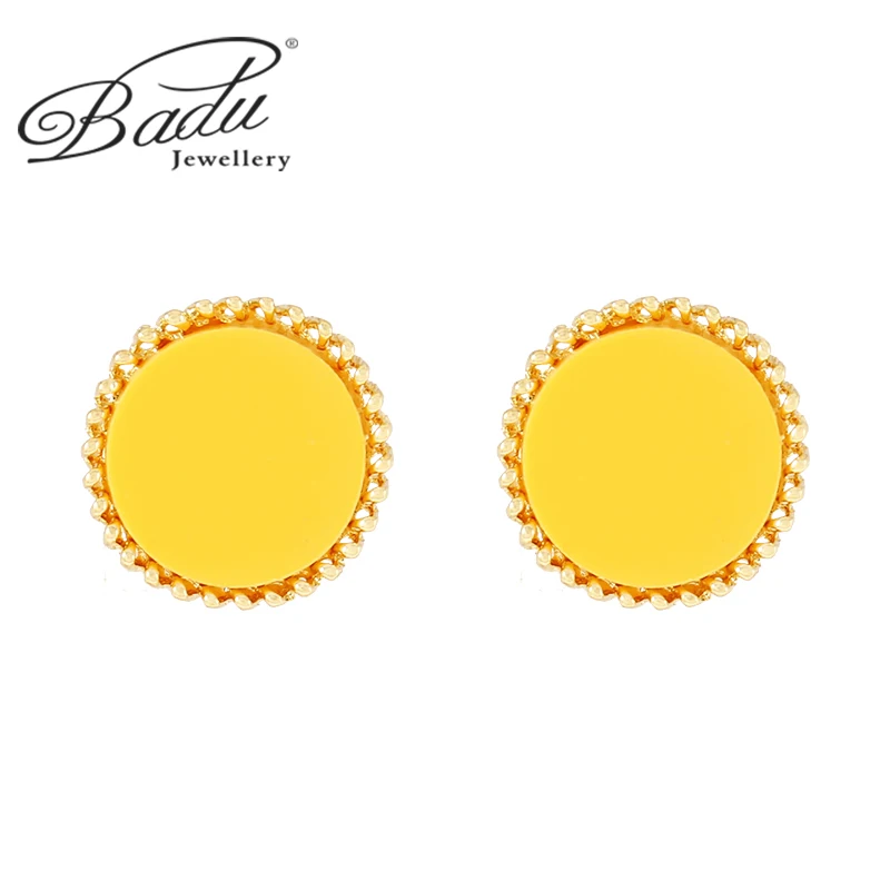 Badu Acrylic Button Stud Earrings Color Earrings Korean Round Jewelry Gear Design Clothes Button Simple Girl Temperament Gift
Badu Acrylic Button Stud Earrings Color Earrings Korean Round Jewelry Gear Design Clothes Button Simple Girl Temperament Gift