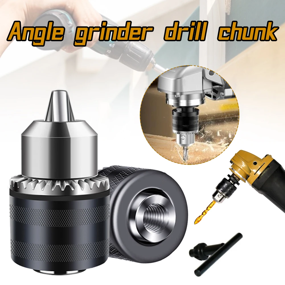 For 4" Electric Angle Grinder 10mm Chunk Holder Power Drill Convert Adapter M10x1.5 Thread Collet Chunk with Key
For 4" Electric Angle Grinder 10mm Chunk Holder Power Drill Convert Adapter M10x1.5 Thread Collet Chunk with Key