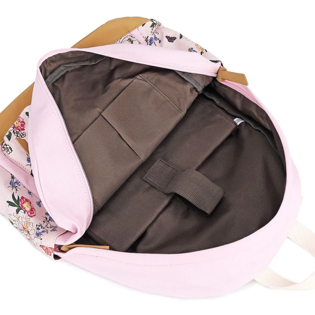 3pcs/set Flowers Print Canvas School Bags Backpack Lightweight Kids book bag Casual Laptop backpack For teen girls gift Mochila
3pcs/set Flowers Print Canvas School Bags Backpack Lightweight Kids book bag Casual Laptop backpack For teen girls gift Mochila