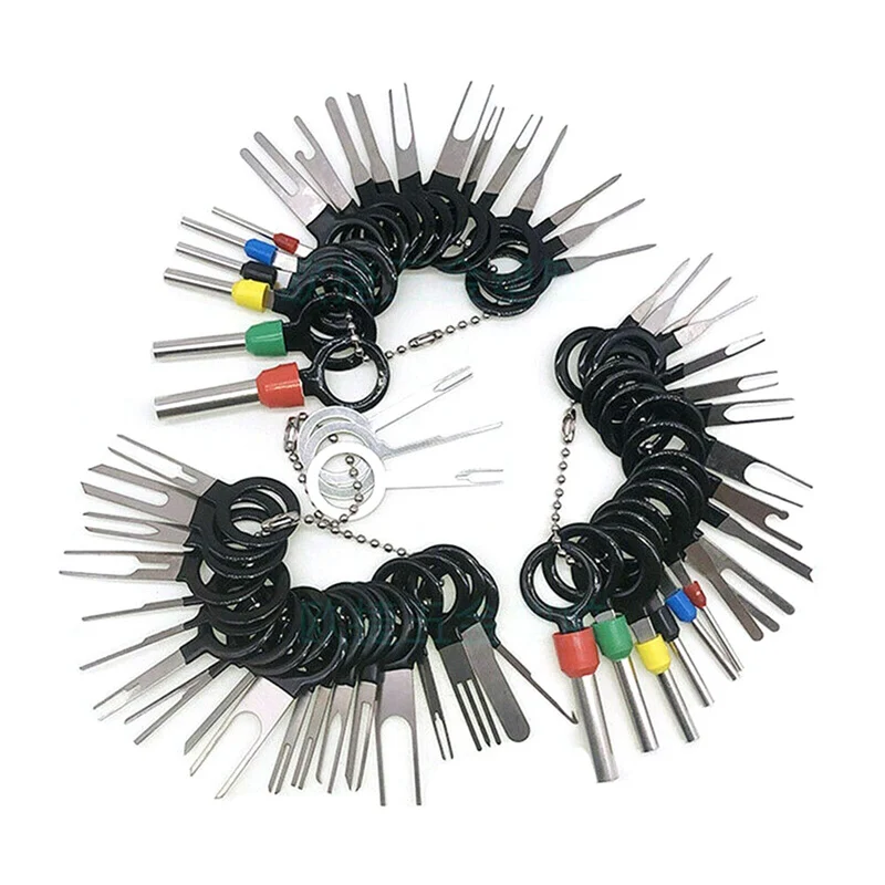 41/60PCS Car Terminal Removal Tools Car Electrical Wiring Crimp Connector Pin Extractor Kit Auto Car Repair Hand Tool Plug Key
41/60PCS Car Terminal Removal Tools Car Electrical Wiring Crimp Connector Pin Extractor Kit Auto Car Repair Hand Tool Plug Key