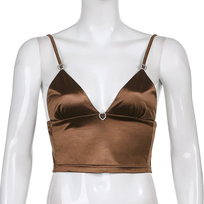 Summer Vintage Women Camis Camisole Ladies V Neck Streetwear Fashion Skinny Crop Camisole Harajuku Diamond Korean Shirts
Summer Vintage Women Camis Camisole Ladies V Neck Streetwear Fashion Skinny Crop Camisole Harajuku Diamond Korean Shirts