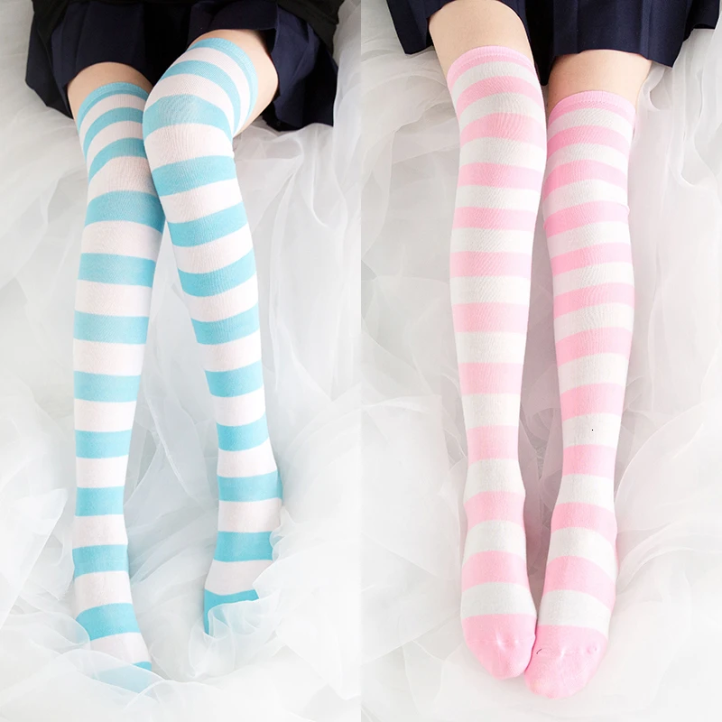 2021 Long Stripe Adorable Tight High Over Knee Pink Blue White For Women Girl Cosplay Student Kawaii Lolita Cotton Stocking
2021 Long Stripe Adorable Tight High Over Knee Pink Blue White For Women Girl Cosplay Student Kawaii Lolita Cotton Stocking