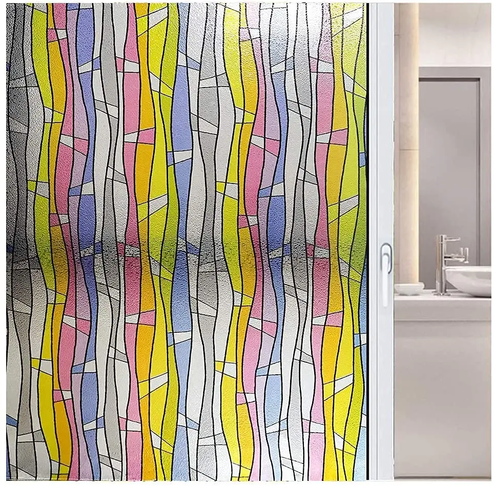 YaJing Window Film Privacy Non-Adhesive Stained Glass Film 3D Decorative Colorful Window Glass Sticker Vinyl Self-adhesive Film
YaJing Window Film Privacy Non-Adhesive Stained Glass Film 3D Decorative Colorful Window Glass Sticker Vinyl Self-adhesive Film