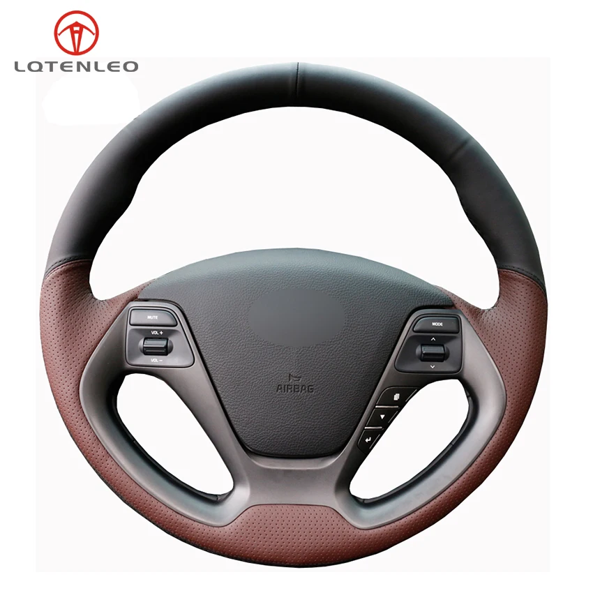 LQTENLEO черный кофейный кожаный чехол рулевого колеса автомобиля для Kia K3 2012-2018 Ceed Cee 'd Cerato 2012-2018 Forte Koup Forte5 2013
LQTENLEO черный кофейный кожаный чехол рулевого колеса автомобиля для Kia K3 2012-2018 Ceed Cee 'd Cerato 2012-2018 Forte Koup Forte5 2013