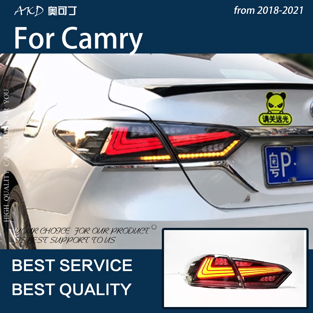 AKD Car Styling For Camry 2018-2021 LED Dynamic Taillight Rear Fog Lamp Turn Signal Light Highlight Reversing and Brake
AKD Car Styling For Camry 2018-2021 LED Dynamic Taillight Rear Fog Lamp Turn Signal Light Highlight Reversing and Brake