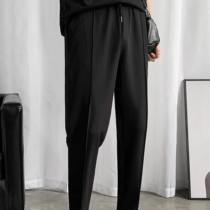 Men Streetwear Wild Loose Joggers Trousers M-2Xl Black Drawstring Casual Pants Men's Fashion Business Casual Dress Pants
Men Streetwear Wild Loose Joggers Trousers M-2Xl Black Drawstring Casual Pants Men's Fashion Business Casual Dress Pants