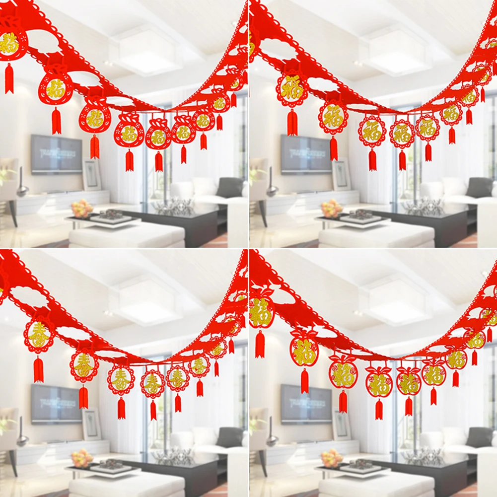 4 Sets non-woven Fu Character Banner Hanging Garland Spring Festival Decoration Good Luck Hanging Decor 2021 Dropshipping Fast
4 Sets non-woven Fu Character Banner Hanging Garland Spring Festival Decoration Good Luck Hanging Decor 2021 Dropshipping Fast