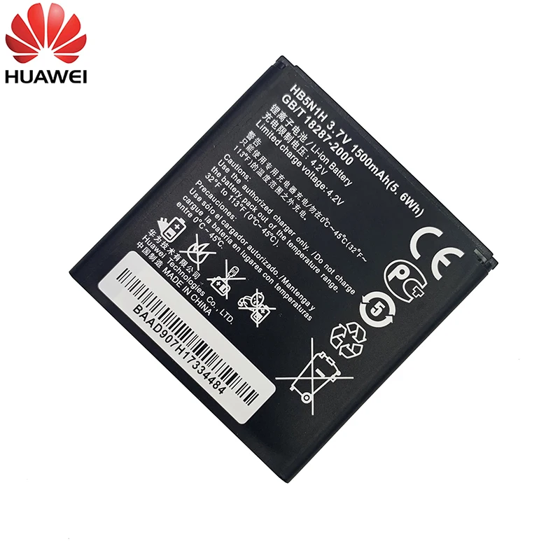 100% Оригинальный аккумулятор HB5N1H 1500 мАч для Huawei Ascend G300 G305T U8812 U8815 U8818 T8828 U8825D Y310