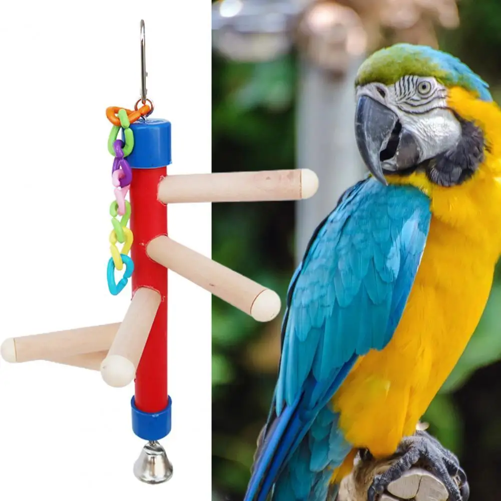 Bird Toy with Colorful Buckles Easy to Install Wooden Parrot Standing Swing Toy Bird Supplies
Bird Toy with Colorful Buckles Easy to Install Wooden Parrot Standing Swing Toy Bird Supplies