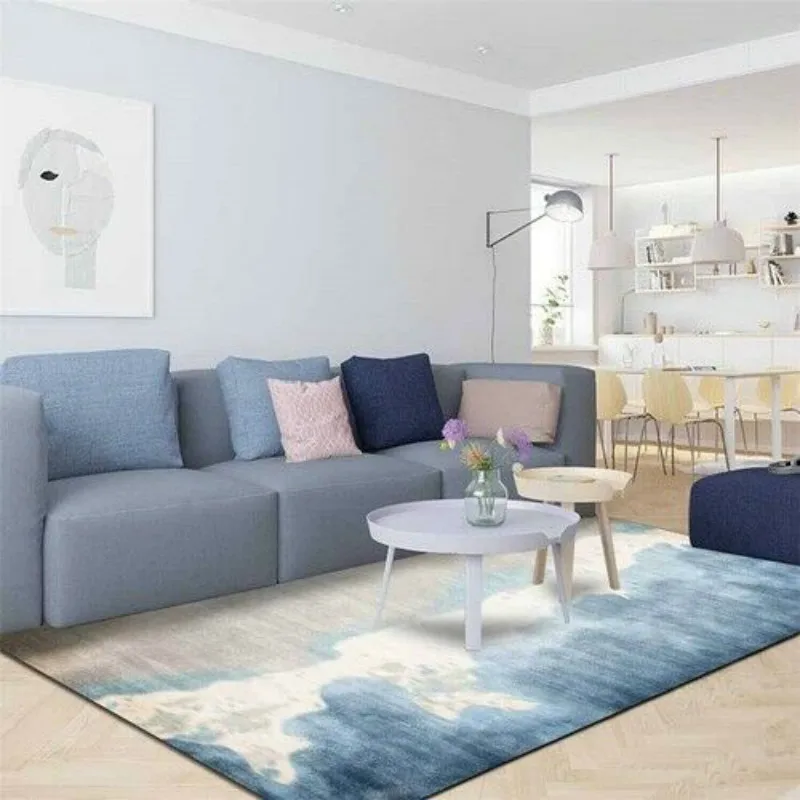 New Nordic abstract blue sea water living room bedroom carpet safety non-slip bedside carpet household room decoration products
New Nordic abstract blue sea water living room bedroom carpet safety non-slip bedside carpet household room decoration products
