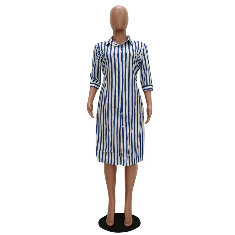 Buttons Up Office Lady Club Party Dress 2021 Women Striped Print Half Sleeve Bandage Dress Casual Turn Down Collar T Shirt Dress
Buttons Up Office Lady Club Party Dress 2021 Women Striped Print Half Sleeve Bandage Dress Casual Turn Down Collar T Shirt Dress
