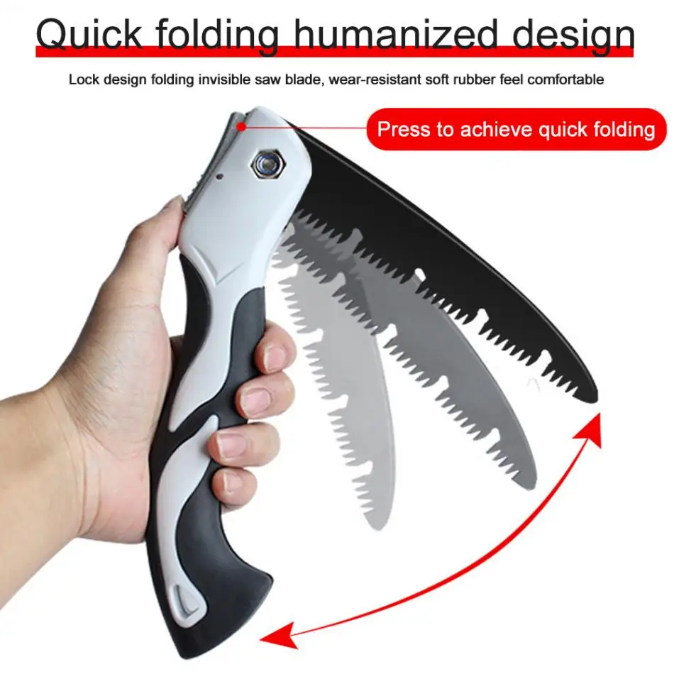 Folding Saw Heavy Duty Extra Long Blade Hand Saw for Wood Camping DIY Wood Pruning Saw Hard Teeth Pruning Garden Tools 
Folding Saw Heavy Duty Extra Long Blade Hand Saw for Wood Camping DIY Wood Pruning Saw Hard Teeth Pruning Garden Tools