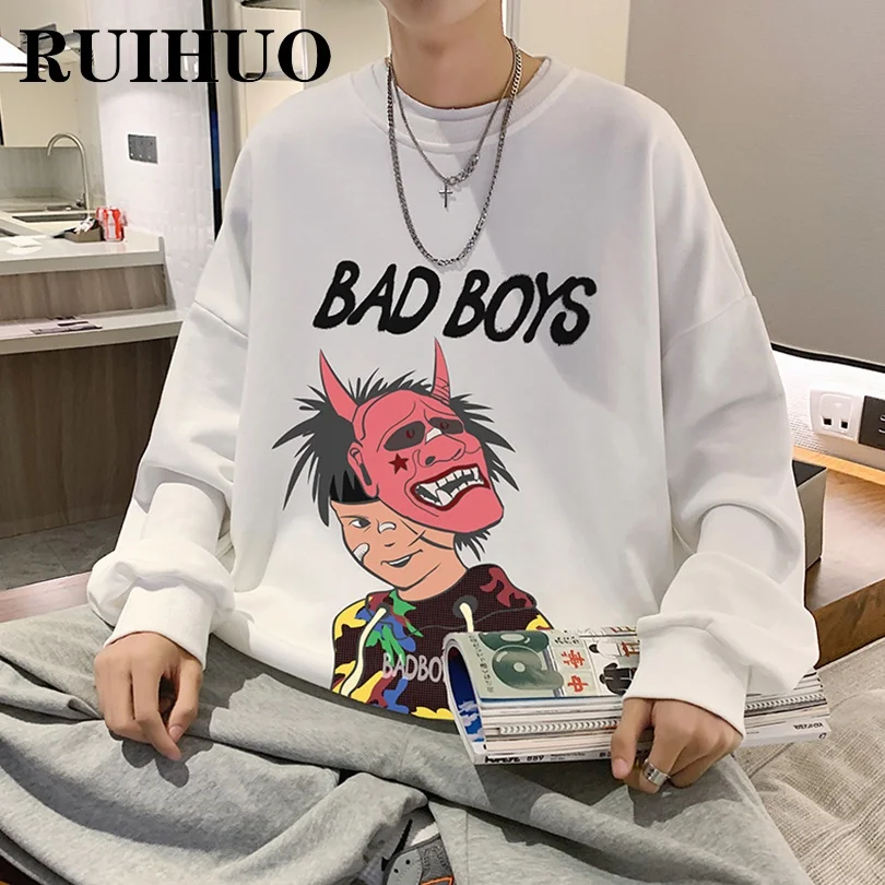 RUIHUO Japan Style Sweatshirts Men Clothing Japanese Streetwear Men Sweetshirts M-3XL 2021 Autumn New Arrivals 
RUIHUO Japan Style Sweatshirts Men Clothing Japanese Streetwear Men Sweetshirts M-3XL 2021 Autumn New Arrivals
