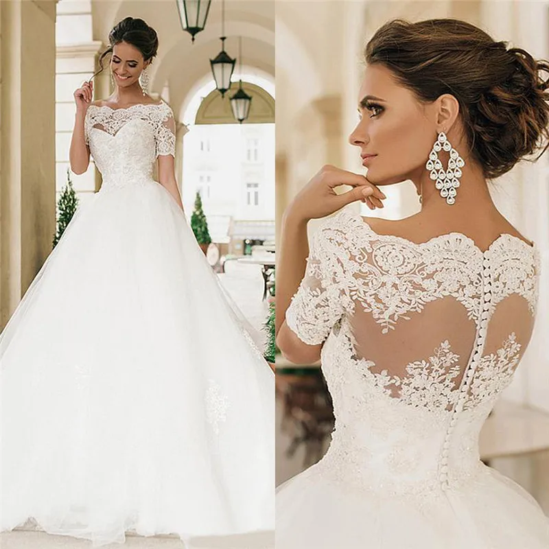 Свадебное платье с короткими рукавами и кружевной аппликацией, свадебное платье из тюля, белое свадебное платье принцессы, длинное платье д...
Свадебное платье с короткими рукавами и кружевной аппликацией, свадебное платье из тюля, белое свадебное платье принцессы, длинное платье д...