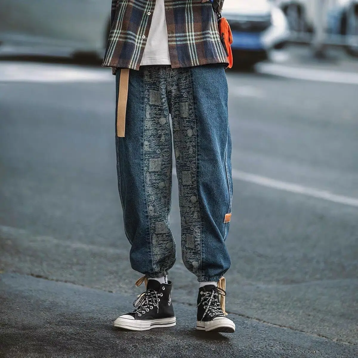 Retro Men's Denim Cargo Pants Loose Trousers Male Autumn Winter Hip Hop Style Stitching Japanese Streetwear Jogging Mens Pants
Retro Men's Denim Cargo Pants Loose Trousers Male Autumn Winter Hip Hop Style Stitching Japanese Streetwear Jogging Mens Pants
