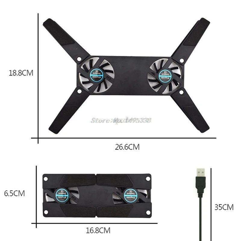 Rotatable USB Fan Cooling Pad 2 Fans Cooler Notebook Cooler Computer Laptop Stand USB Fan For 10-17" PC Laptop PC Computer
Rotatable USB Fan Cooling Pad 2 Fans Cooler Notebook Cooler Computer Laptop Stand USB Fan For 10-17" PC Laptop PC Computer