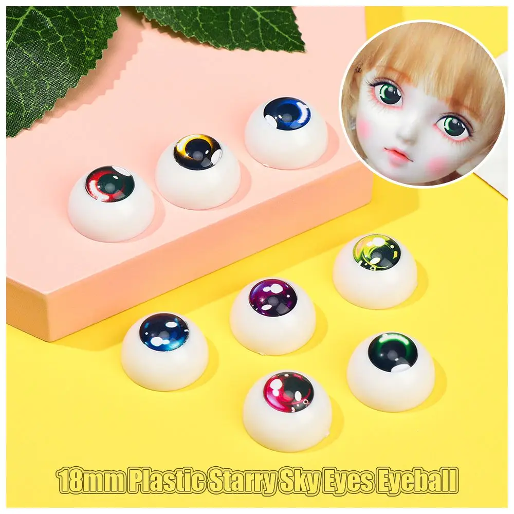 Dolls Eyeball Accessories High Quality 18mm Plastic Starry Sky Eyes Eyeball For BJD Doll DIY Doll Making Crafts Accessories Safe
Dolls Eyeball Accessories High Quality 18mm Plastic Starry Sky Eyes Eyeball For BJD Doll DIY Doll Making Crafts Accessories Safe
