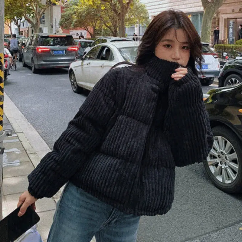 Short Style Parkas Women Winter Corduroy Warm Colorful Stand Collar Ulzzang Streetwear New Girls Chic Fashion Outwear Coats Ins
Short Style Parkas Women Winter Corduroy Warm Colorful Stand Collar Ulzzang Streetwear New Girls Chic Fashion Outwear Coats Ins
