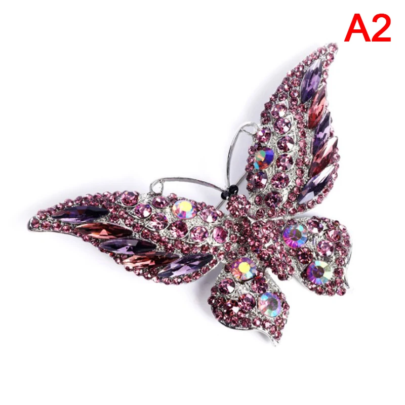 1 шт. красочная брошь-бабочка роскошная булавка с кристаллами большие броши для
