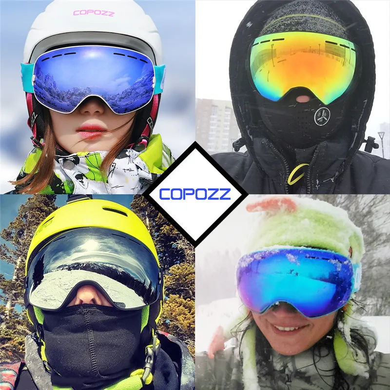 Copozz Double Layers Ski Goggles UV400 Anti-fog Ski Mask Glasses With Adjustable Strap GOG-201 Snowboard Goggles For men women
Copozz Double Layers Ski Goggles UV400 Anti-fog Ski Mask Glasses With Adjustable Strap GOG-201 Snowboard Goggles For men women