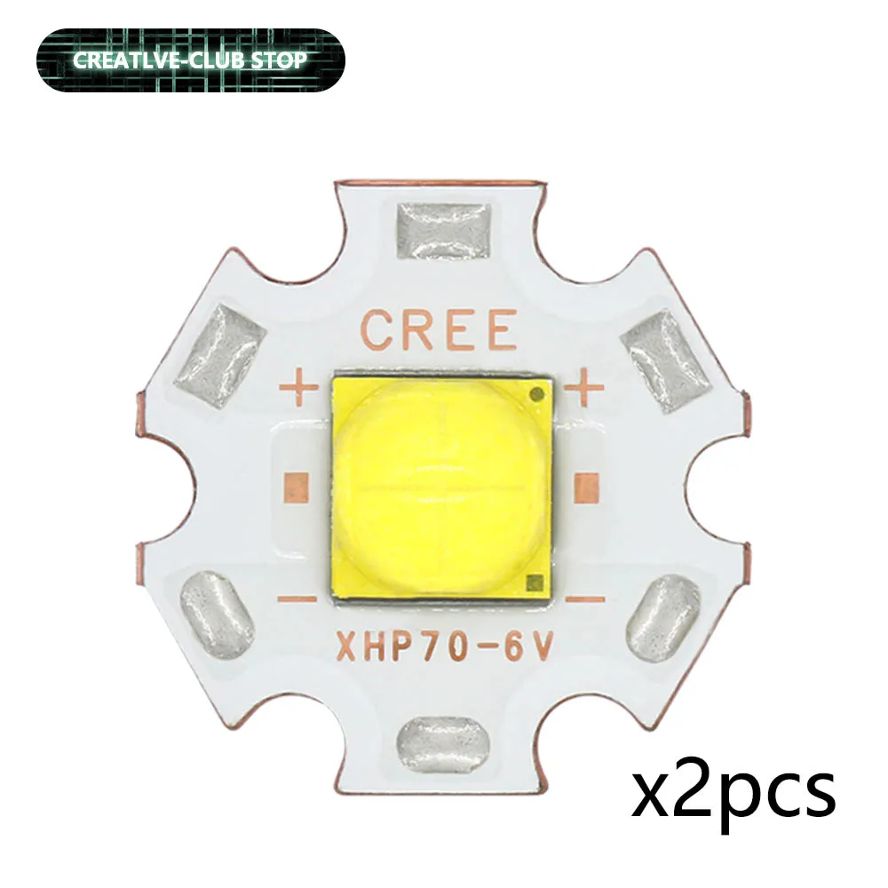 2 Pcs High Power Original CREE XHP50.2 XHP70.2 Flashlight Lamp Headlight LED Lamp Beads 6V 12V 6000K-6500K 20mm With Copper PCB
2 Pcs High Power Original CREE XHP50.2 XHP70.2 Flashlight Lamp Headlight LED Lamp Beads 6V 12V 6000K-6500K 20mm With Copper PCB