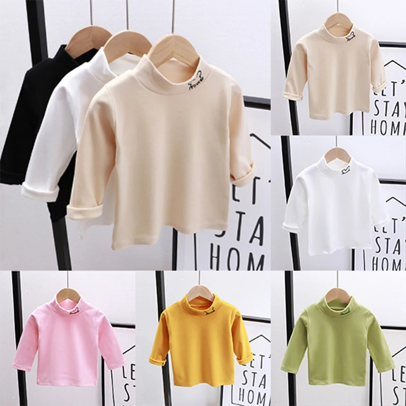 Baby Girl Clothes Children's Clothing Tops Autumn Winter Kids Toddler Turtleneck Bottoming Shirt Girls Long-Sleeved T-shirt
Baby Girl Clothes Children's Clothing Tops Autumn Winter Kids Toddler Turtleneck Bottoming Shirt Girls Long-Sleeved T-shirt