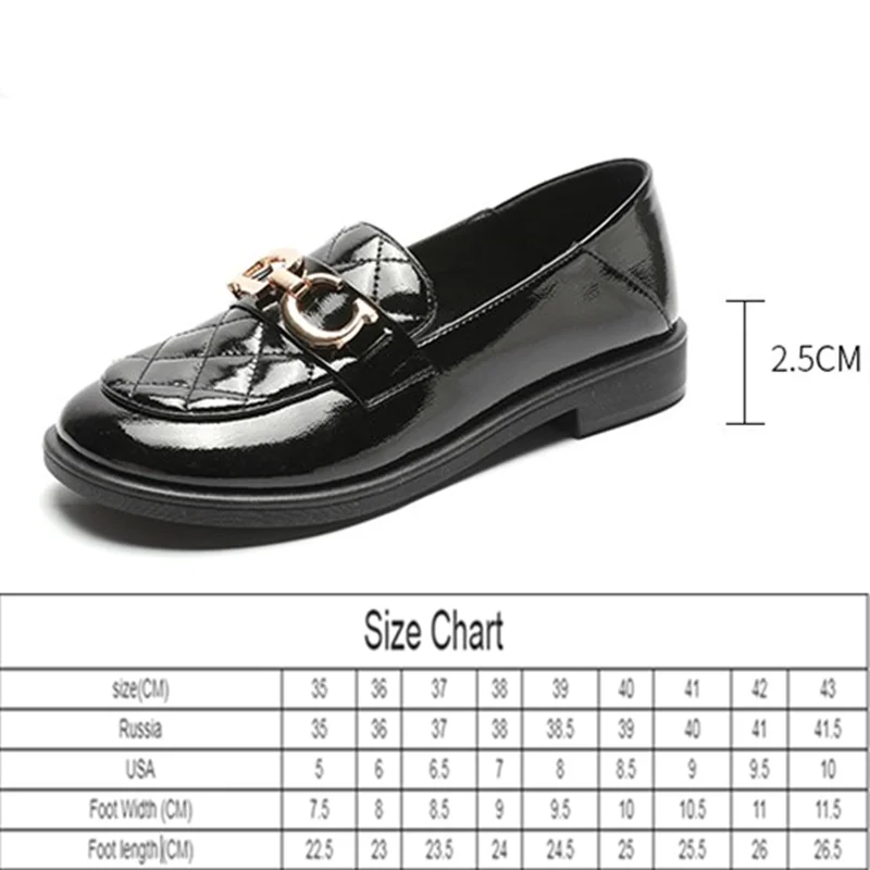 Shoes Women Spring 2021 New Patent Leather Round Toe Classic Loafers Women Thick Heel Horsebit Buckle British Women Shoes
Shoes Women Spring 2021 New Patent Leather Round Toe Classic Loafers Women Thick Heel Horsebit Buckle British Women Shoes