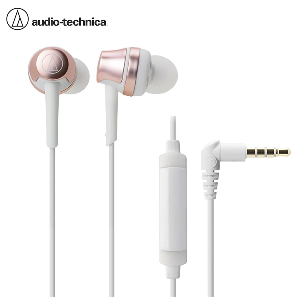 

Наушники-вкладыши Audio Technica, проводные наушники с глубокими басами, 3,5 мм, Hi-Fi, спортивные музыкальные наушники с высоким разрешением, гарниту...