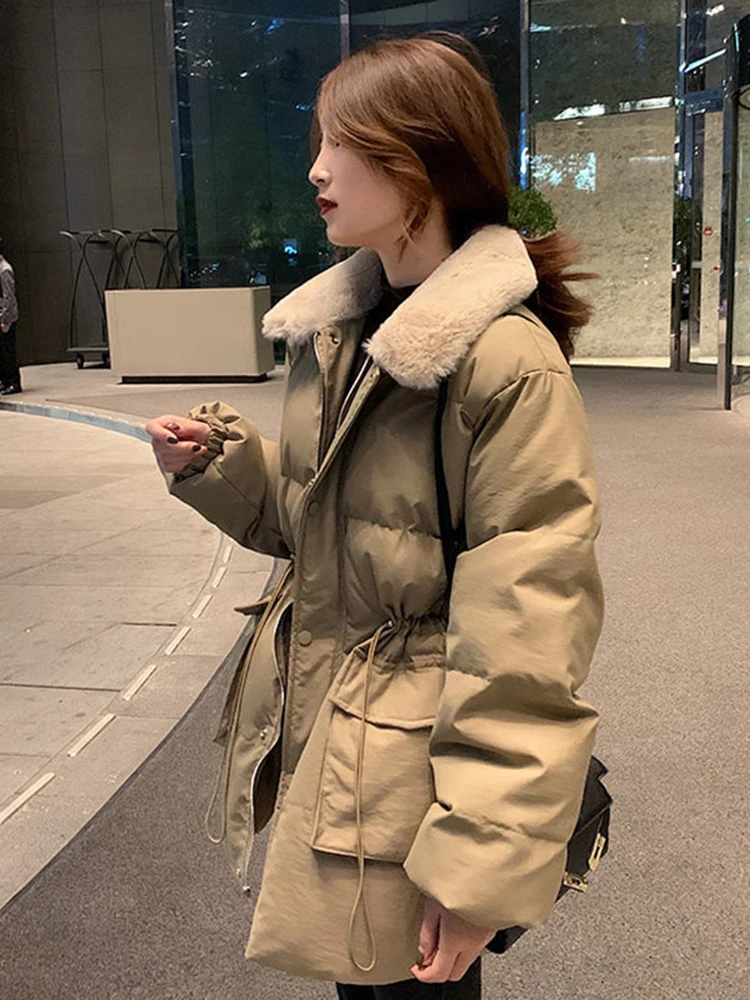 Down Cotton Coat women's 2021 Autumn and Winter New Korean Loose Medium and Long Waist Closing Coat Top for Warmth
Down Cotton Coat women's 2021 Autumn and Winter New Korean Loose Medium and Long Waist Closing Coat Top for Warmth