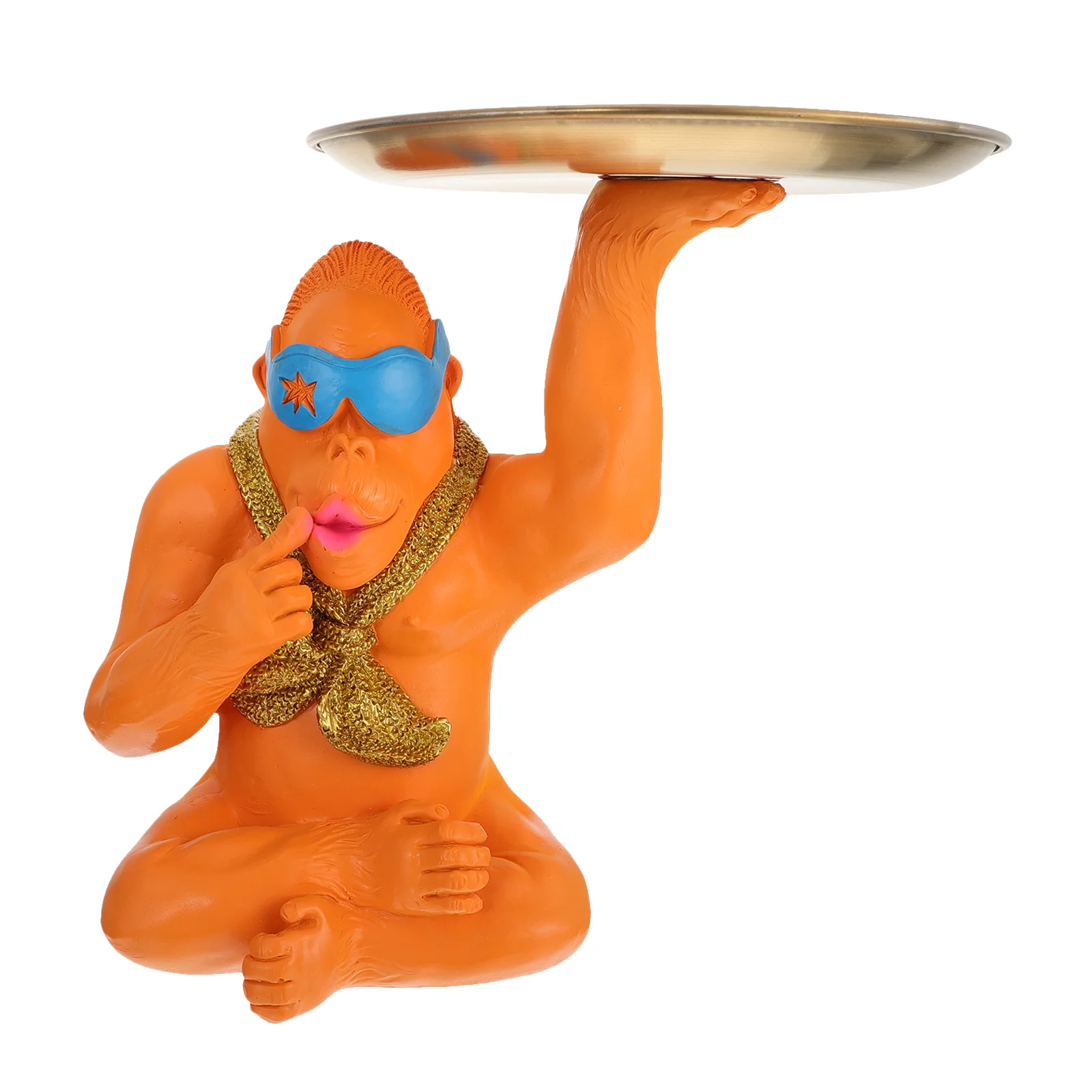 1pc Chocolate Plate Snack Tray Office Storage Tray Lifelike Orangutan Statue
1pc Chocolate Plate Snack Tray Office Storage Tray Lifelike Orangutan Statue