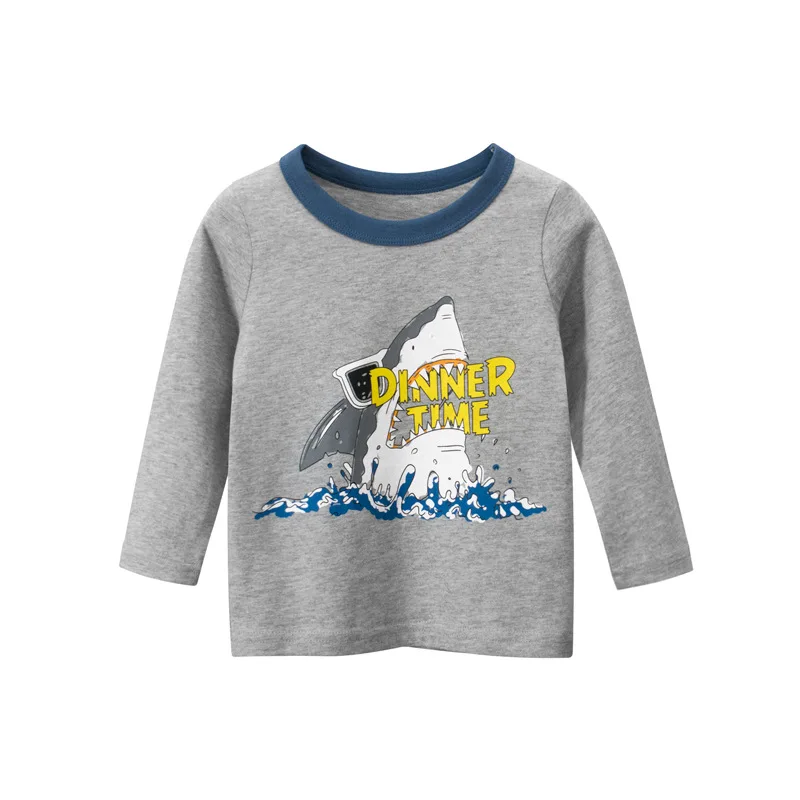 Футболка с длинным рукавом для мальчиков, из хлопка, с мультяшным рисунком
Футболка с длинным рукавом для мальчиков, из хлопка, с мультяшным рисунком