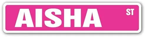 Metal Signs,Road Street Sign,Thick Tinplate Print Poster,AISHA name kids childrens room door bedroom girls boys gift Wall Decor,
Metal Signs,Road Street Sign,Thick Tinplate Print Poster,AISHA name kids childrens room door bedroom girls boys gift Wall Decor,