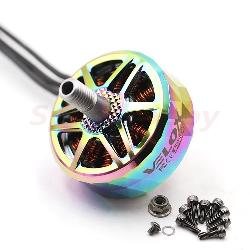Новый оригинальный Т-образный двигатель V2207.5 1750KV Rainbow 1950KV Golden 2550KV Iron 4-6S 4mm вал