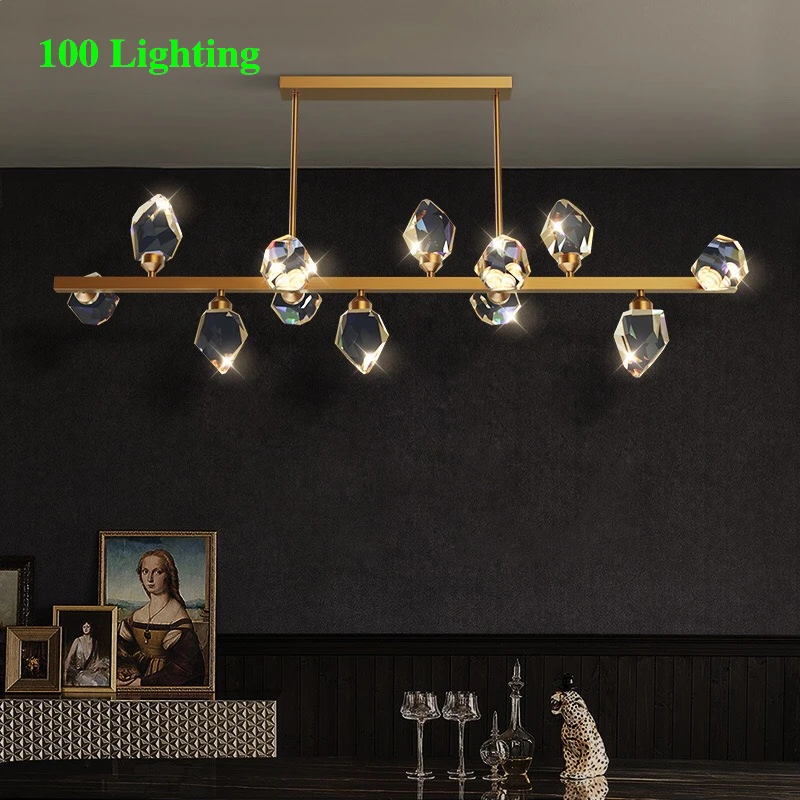 Хрустальный подвесной светодиодный светильник для ресторана, Золотистый металлический светильник для гостиной, бара, комнатное украшение
Хрустальный подвесной светодиодный светильник для ресторана, Золотистый металлический светильник для гостиной, бара, комнатное украшение