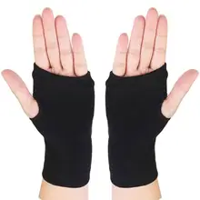 AUBTEC Winter Cotton Gloves Half Finger Sports Fingerless Gloves Knit Short Mens Womens Autumn And Winter Thin Arm Sleeves