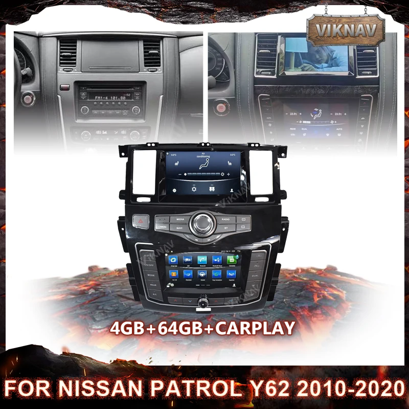 Новейший автомобильный радиоприемник на Android с двумя экранами для Nissan патруль Y62 2010-2020, стерео, мультимедийный плеер, Авторадио, GPS-навигация, рекордер
Новейший автомобильный радиоприемник на Android с двумя экранами для Nissan патруль Y62 2010-2020, стерео, мультимедийный плеер, Авторадио, GPS-навигация, рекордер