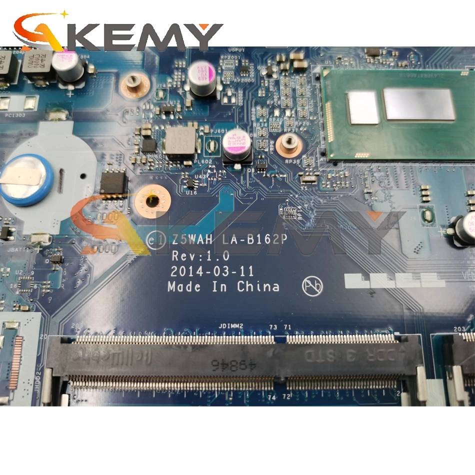 

AKEMY Z5WAH LA-B162P NBMLC11004 NB.MLC11.004 Main board For acer aspire E1-572 laptop motherboard i5-4210U NVIDIA 840M works