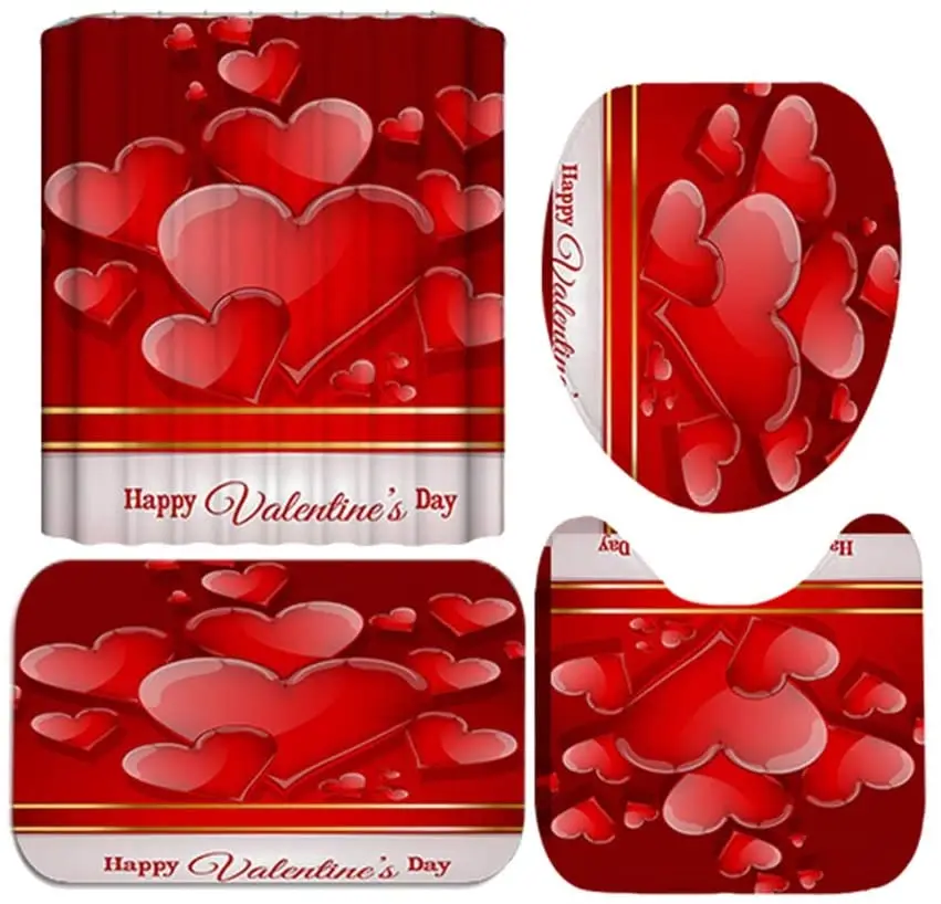 Shower Curtain Set Mother's Day Valentine's Day Shower Curtain Shower Curtain Can Be Packaged for Family Hotel Decoration
Shower Curtain Set Mother's Day Valentine's Day Shower Curtain Shower Curtain Can Be Packaged for Family Hotel Decoration