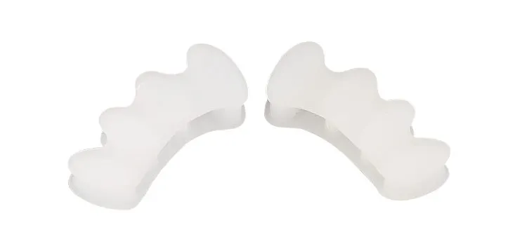 White Toe Separators, Straighteners & Spacers, Great for Pedicure, Bunion Corrector & Yoga Comfortable Silicone Gel Forefoot Pad
White Toe Separators, Straighteners & Spacers, Great for Pedicure, Bunion Corrector & Yoga Comfortable Silicone Gel Forefoot Pad