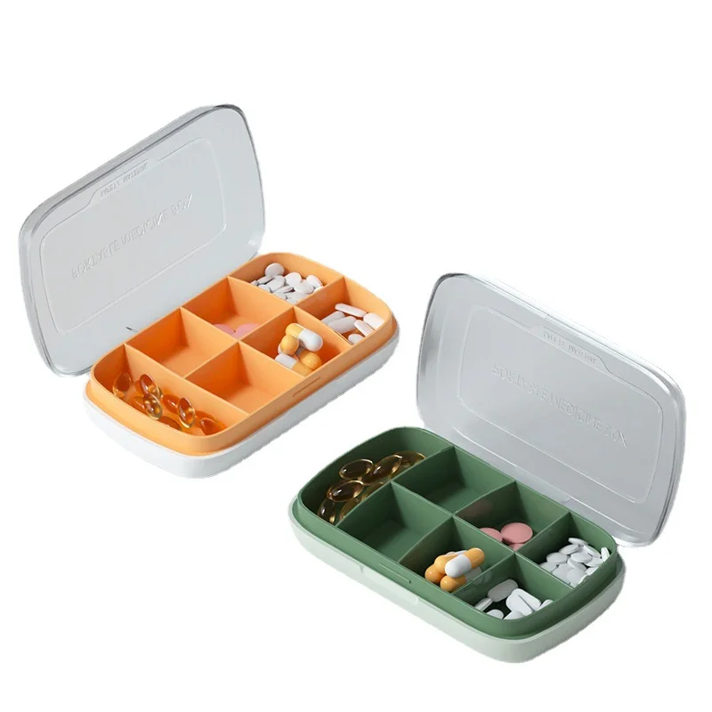 

Portable Medicine Box Travel Sub Packing Box Portable Compartment Sealed Storage Box Plastic Storage Container Organizer Boxes