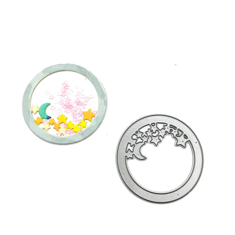 Julyarts Circle Frame Star Moon Cutting Dies 2020 Die Cut For Scrapbooking/Photo Album Stamps Decorative Embossing DIY Cards
Julyarts Circle Frame Star Moon Cutting Dies 2020 Die Cut For Scrapbooking/Photo Album Stamps Decorative Embossing DIY Cards