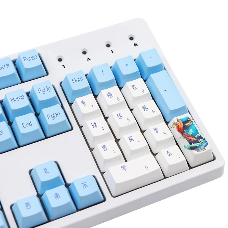 DXAB сине-белый фарфор 117 клавиши OEM PBT колпачки для механической клавиатуры колпачки 
DXAB сине-белый фарфор 117 клавиши OEM PBT колпачки для механической клавиатуры колпачки