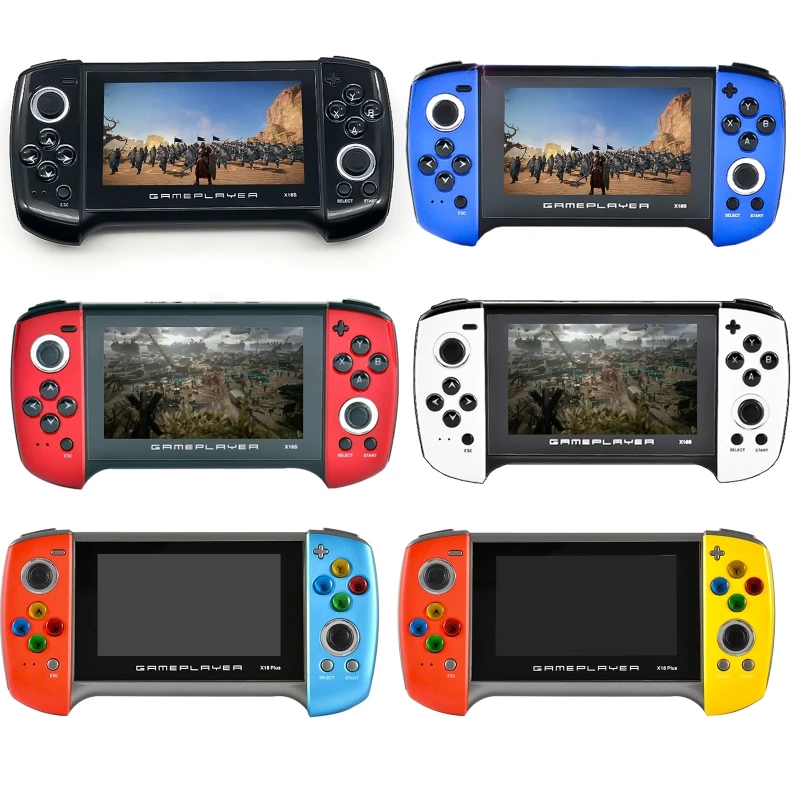 X18Plus Handheld Game Console 4.3 Inch Large Screen Dual Joystick 64-bit Games D08A
X18Plus Handheld Game Console 4.3 Inch Large Screen Dual Joystick 64-bit Games D08A